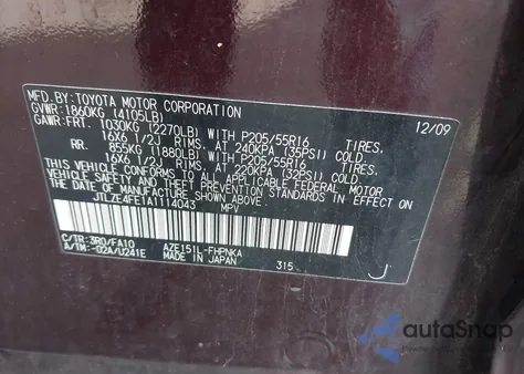 2010 Scion Xb from USA, damaged, VIN JTLZE4FE1A1114043